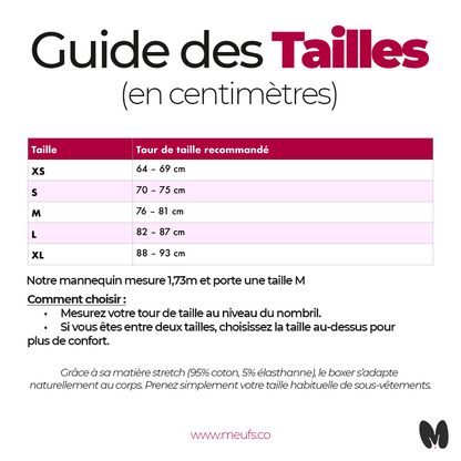 Boxer menstruel apaisant